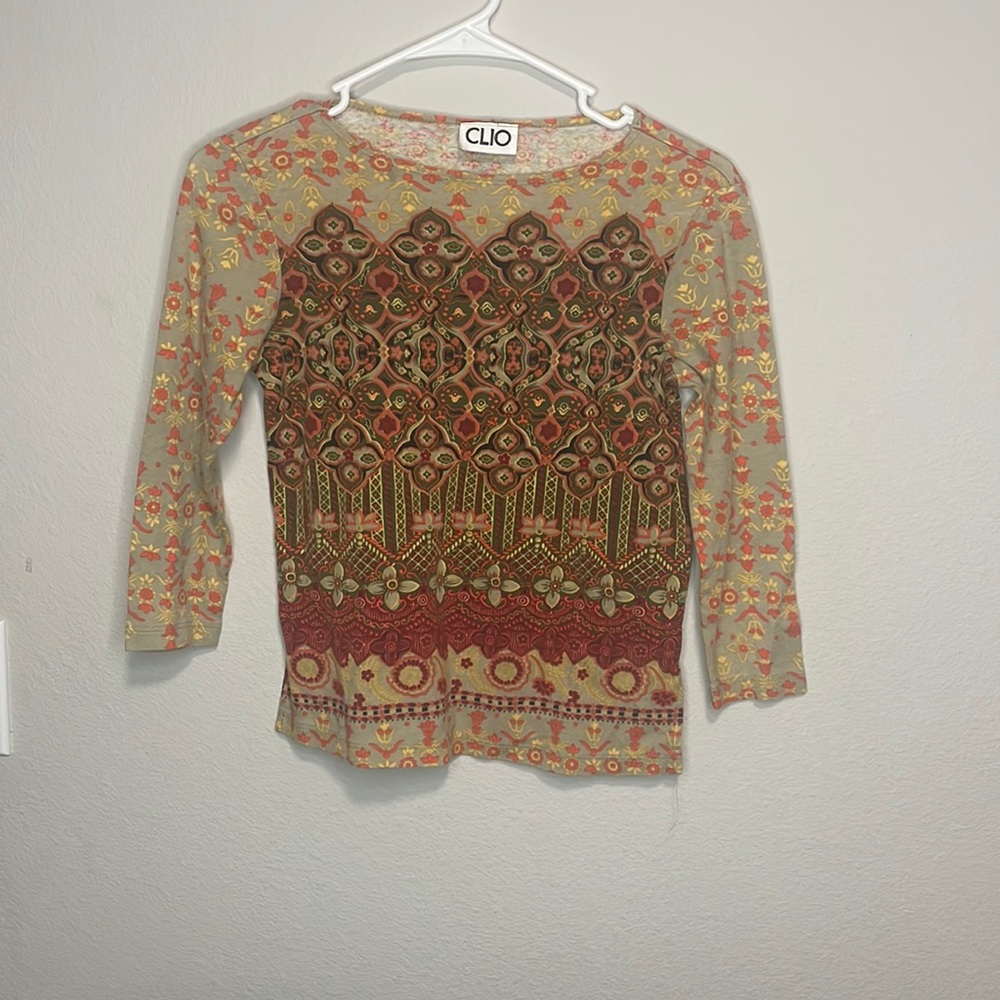 Clio Y2k 3/4 sleeve